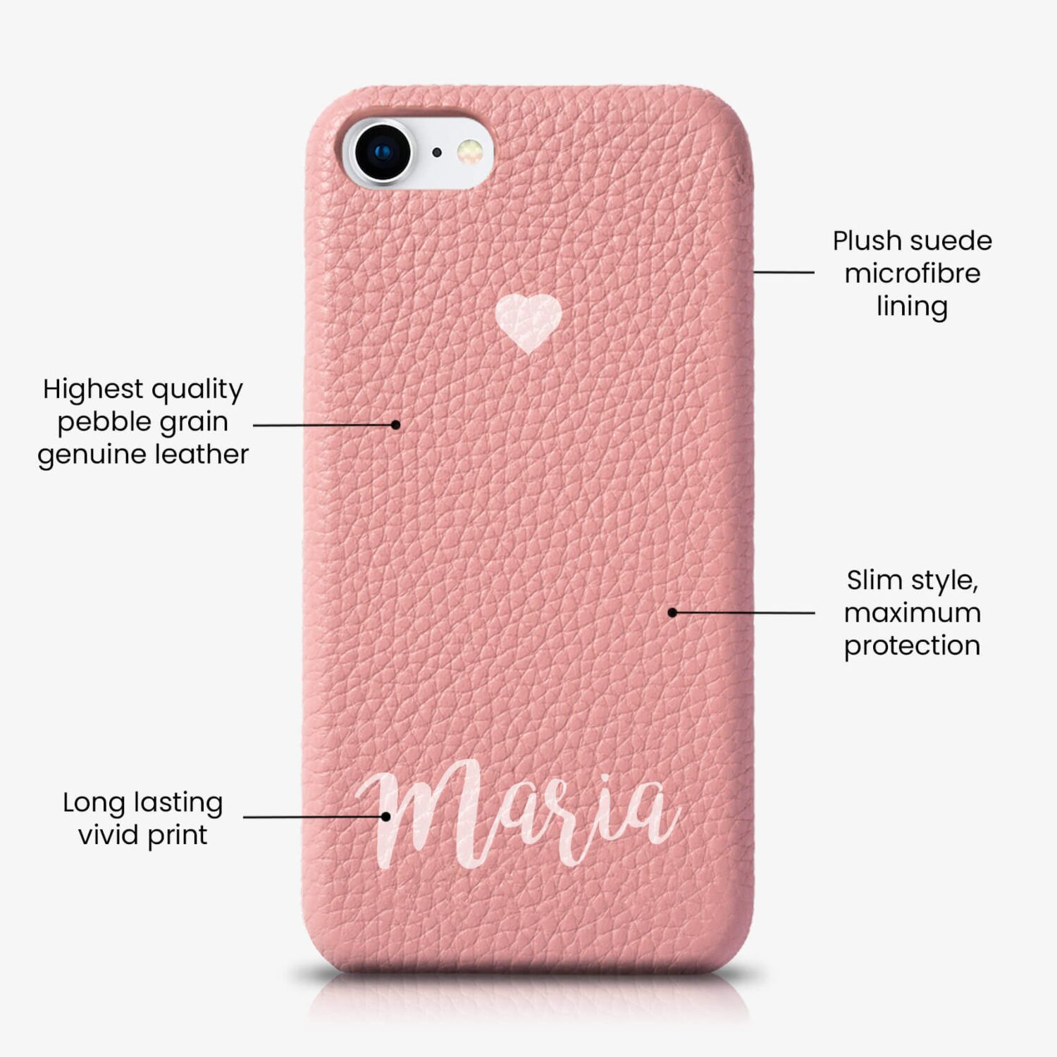 iPhone 11 Genuine Leather Printed Case