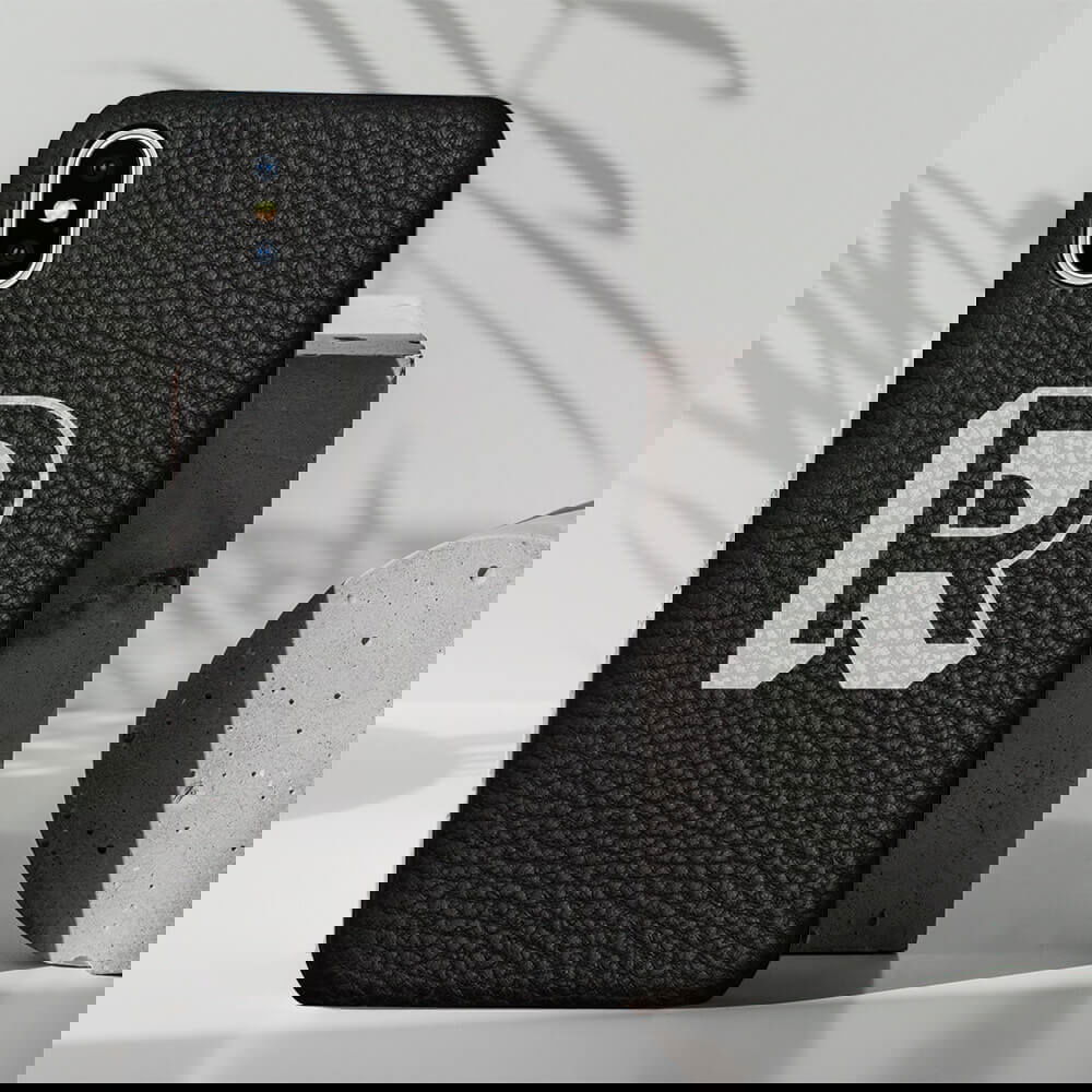 iPhone XS Genuine Leather Printed Case 13860