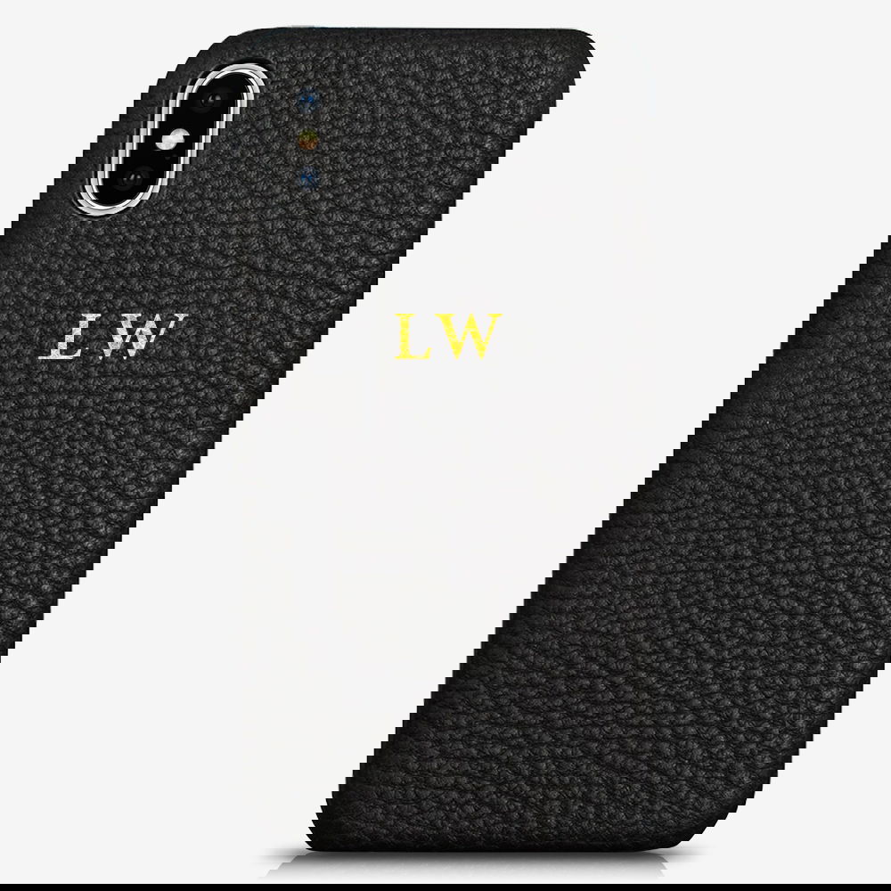 iPhone XS Genuine Leather Monogram Case 14120