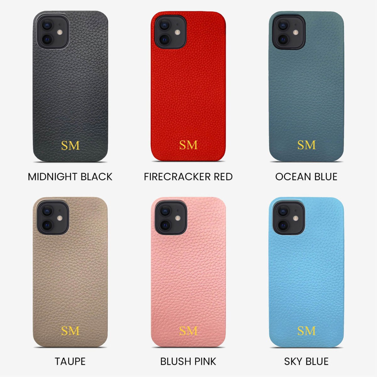 iPhone 12 Pro Max Genuine Leather Monogram Case 17188