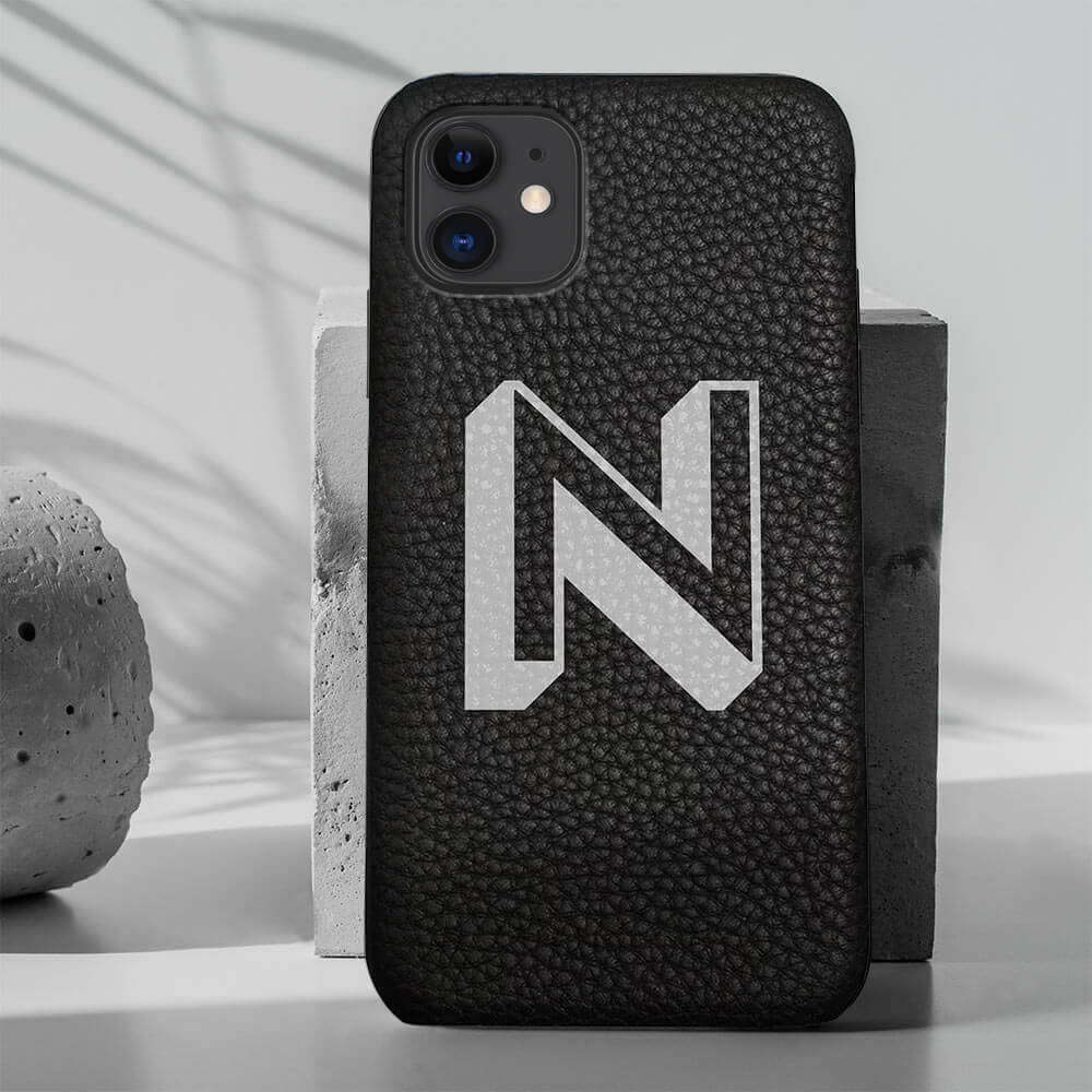 iPhone 11 Genuine Leather Printed Case 16120