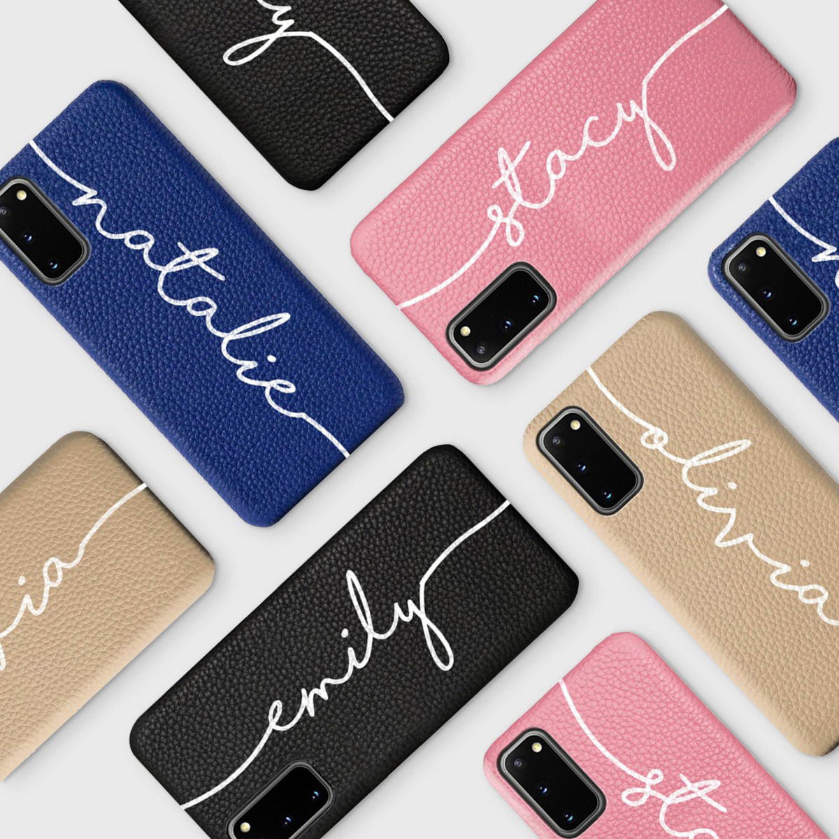 iPhone SE 2020 Genuine Leather Printed Case 17079