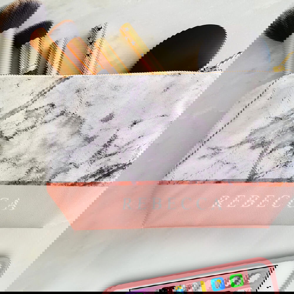 Cotton Canvas Cosmetic Makeup Bag 14931