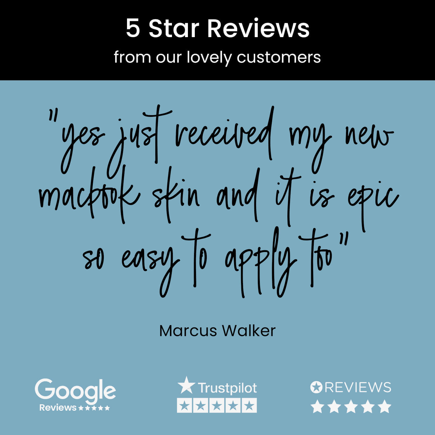 Our customers love our skins... Our customers love our skins...