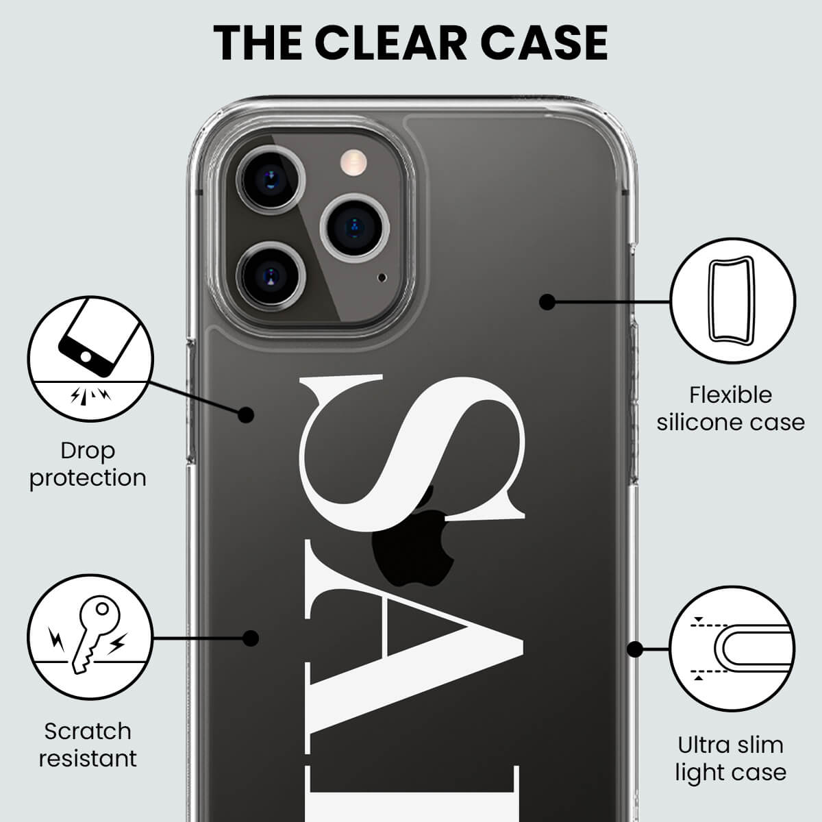Our clear soft silicone case exposed... Our clear soft silicone case exposed...