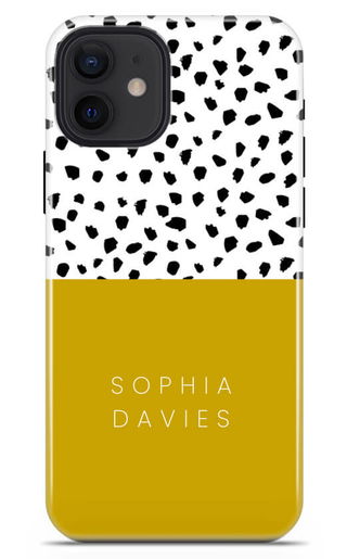 Mustard Animal Spot Pattern Phone Cases